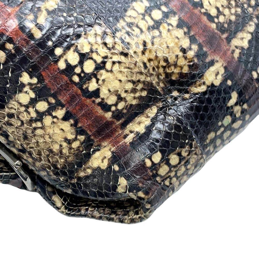 Ferragamo Sofia Gancini Python Shoulder Bag White… - image 7